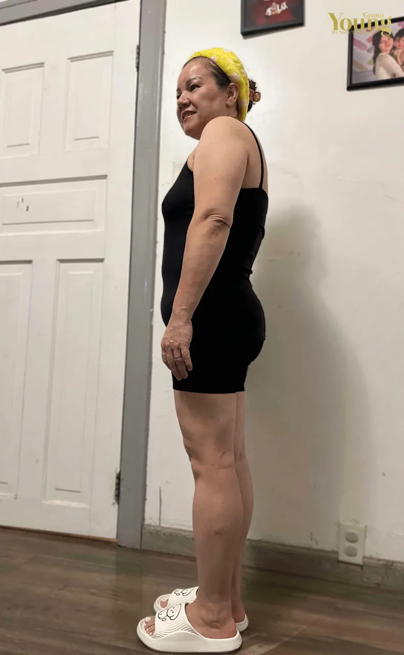 Chị Linda Ritchie trước và sau khi giảm 40 pound, ảnh sau